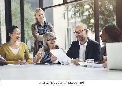 Business People Meeting Corporate Teamwork Collaboration Concept - Shutterstock ID 346550183