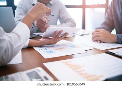 Business People Meeting Design Ideas professional investor working new start up project. Concept. business planning in office.