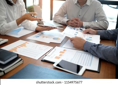 Business People Meeting Design Ideas professional investor working new start up project. Concept. business planning in office. - Shutterstock ID 1154975677
