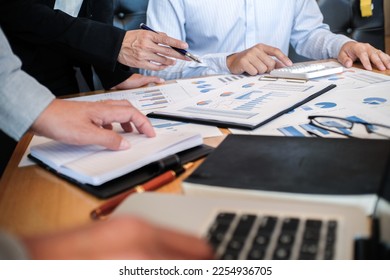 Business People Meeting Design Ideas professional investor working new start up project. Concept. business planning in office. - Shutterstock ID 2254936705