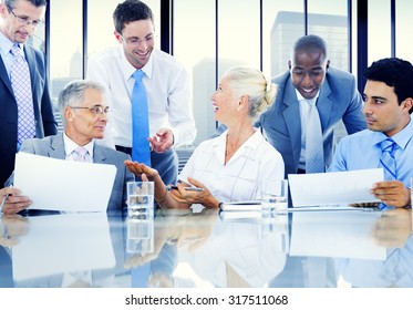 Business People Meeting Discussion Communication Concept Stock Photo ...