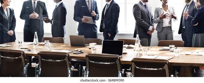 Business People Meeting Discussion Working Concept - Shutterstock ID 369899390
