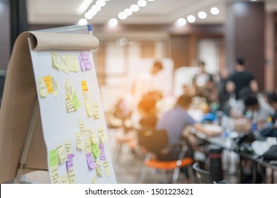 Business people meeting at office and use post it notes to share idea. Brainstorming concept - Shutterstock ID 1501223621