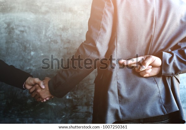 Business People Shaking Hands One Them Stock Photo Edit Now