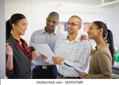 Business People Talking In Office