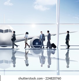 Business People Travel Airport Concept