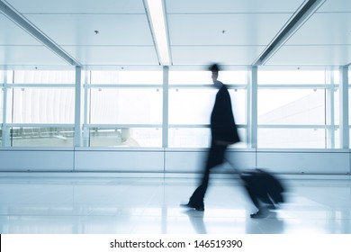 Business people traveling