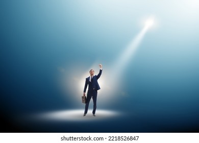 Business People Under The Spotlight