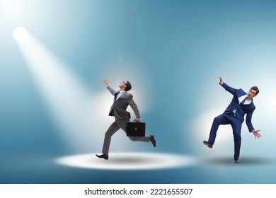 Business People Under The Spotlight