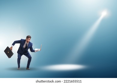 Business People Under The Spotlight