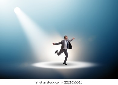 Business People Under The Spotlight