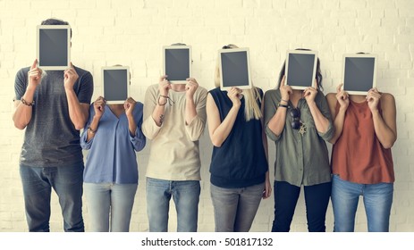 Business People Using Digital Tablet Social Concept - Powered by Shutterstock