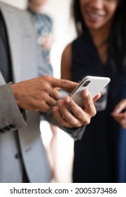 Business People Using A Mobile Phone