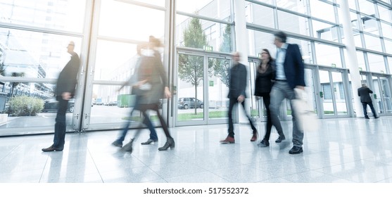 Business People Using A Walkway