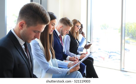 Business People Waiting For Job Interview