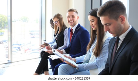 Business People Waiting For Job Interview