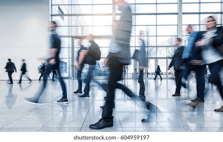 Business People Walking On A Modern Floor