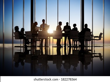 Business People Working In A Conference Room