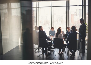 Business people working in conference room - Shutterstock ID 678225592