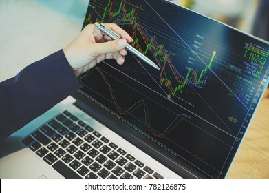 Forex Trading On Laptop Images Stock Photos Vectors Shutterstock - 