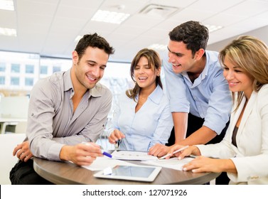 Business people working as a team at the office