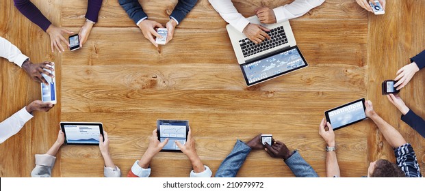 Business People Working with Technology