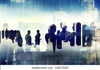 Business People Working And Urban Scene