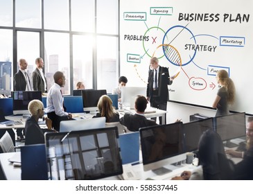Business Plan Work Diagram Concept