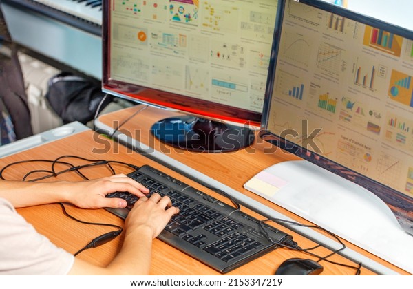 Business Planning Elearning Concept Human Hands Stock Photo 2153347219 ...