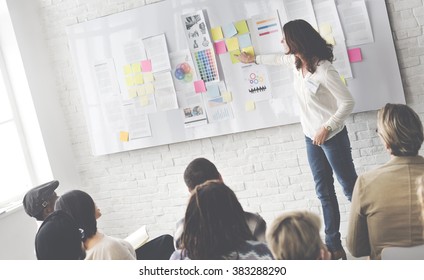 Business Presentation in a Trendy Office - Shutterstock ID 383288290