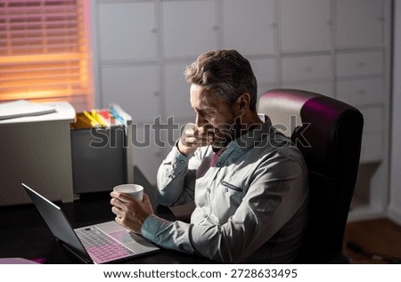 Business problem. Overworked manager with headache. Overworked business manager. Stressed employee with anxiety with deadline. Freelancer career problem. Exhausted businessman has project failure
