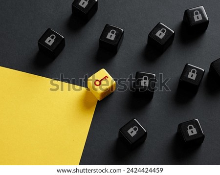 Business problem solving. Unlocking the business potential. The key solution for all problems.
