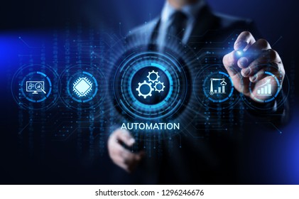 Business Process Automation Industrial Technology Innovation Optimisation Concept.