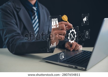 Business professional optimizing digital workflows with process management tools, performance analytics, strategic planning, operational efficiency, automation solutions, and business productivity.