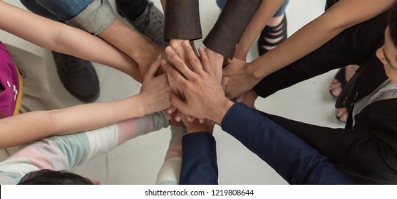 Business Professional success of organization. Successful business team work. .The organization of conferences, event ,seminars,  Asian worker team.   Corporate social responsibility. - Shutterstock ID 1219808644