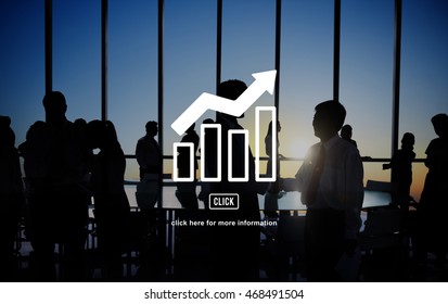 Business Progress Report Graph Concept