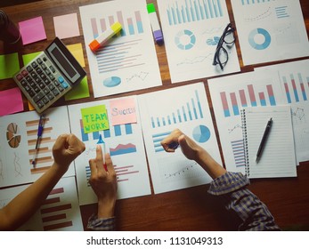 Business proposal sample. Creating a business plan for team work to success.