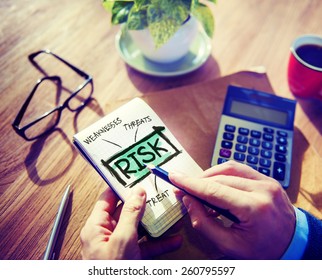 Business Risk Weakness Investment Office Working Concept