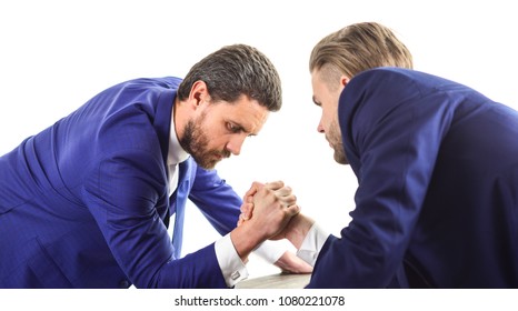 Business Rivalry Concept Men Suit Businessmen Stock Photo 1080221078 ...