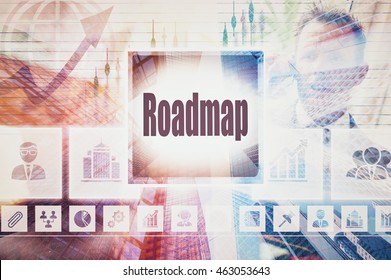 Business Roadmap Collage Concept