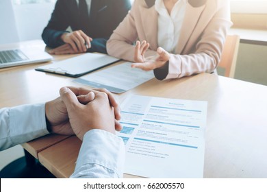 Business situation, job interview concept. - Shutterstock ID 662005570