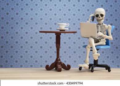 2,181 Skeleton With Phone Images, Stock Photos & Vectors | Shutterstock