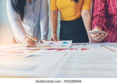 Business strategy team report chart, graph, infographic data analyze financial report plan. Hands team partner planning marketing finance statistics sale report with excel spreadsheet accountting - Powered by Shutterstock