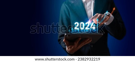 Business strategy,stock market trends,growth 2024,business goals trends 2024 concept.businessperson planning business economy growth digital marketing,trends 2024,analytical,technical analysis