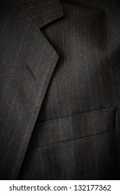 Business Suit Pocket, Close Up.