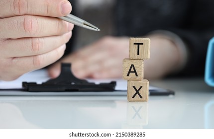 Business Tax Planning And Individual Tax Preparation. Tax Season In Usa Concept