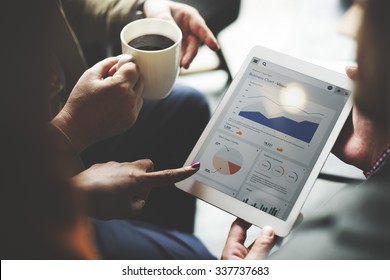 Business Team Brainstorming Data Target Financial Concept - Shutterstock ID 337737683