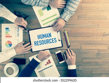 Business Team Concept: HUMAN RESOURCES
