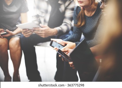 Business Team Digital Device Technology Connecting Concept - Shutterstock ID 363775298