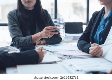 Business Team Discussing Data Analysis